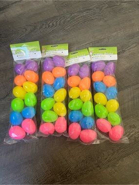 Easter Large Plastic Easter Eggs 12 Count (4 packs)